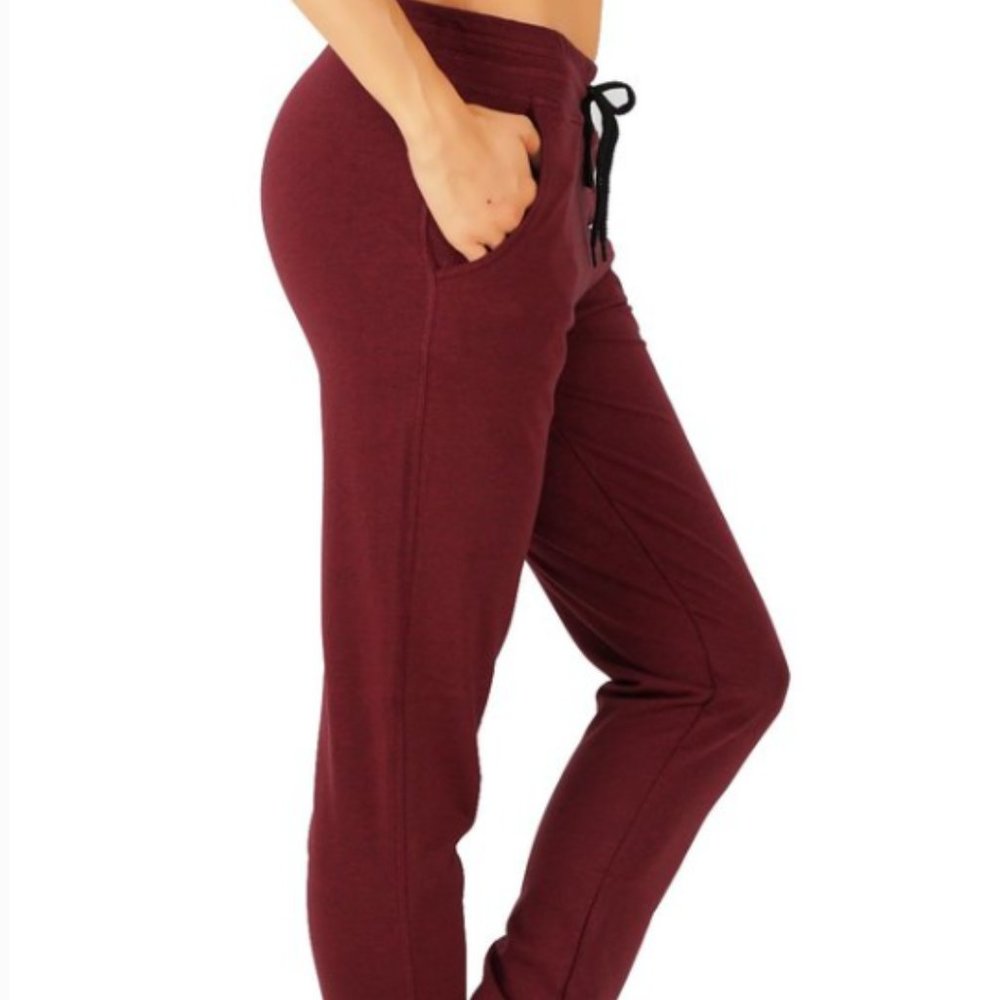 CodeFit Fleece Lined Open Bottom Jogger Pants - Small